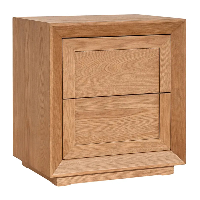 Baltimore | 2 Drawer Bedside Table - Natural Oak