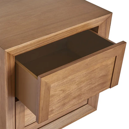 Baltimore | 2 Drawer Bedside Table - Walnut