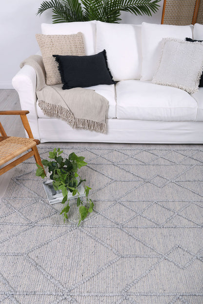 Himalaya | Interweave Tribal Wool Rug - Grey