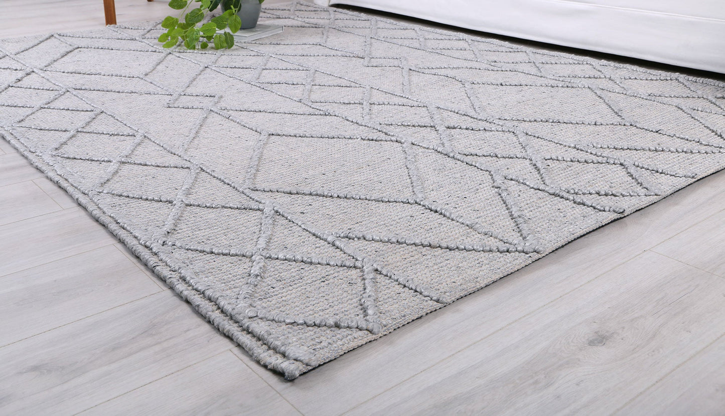 Himalaya | Interweave Tribal Wool Rug - Grey