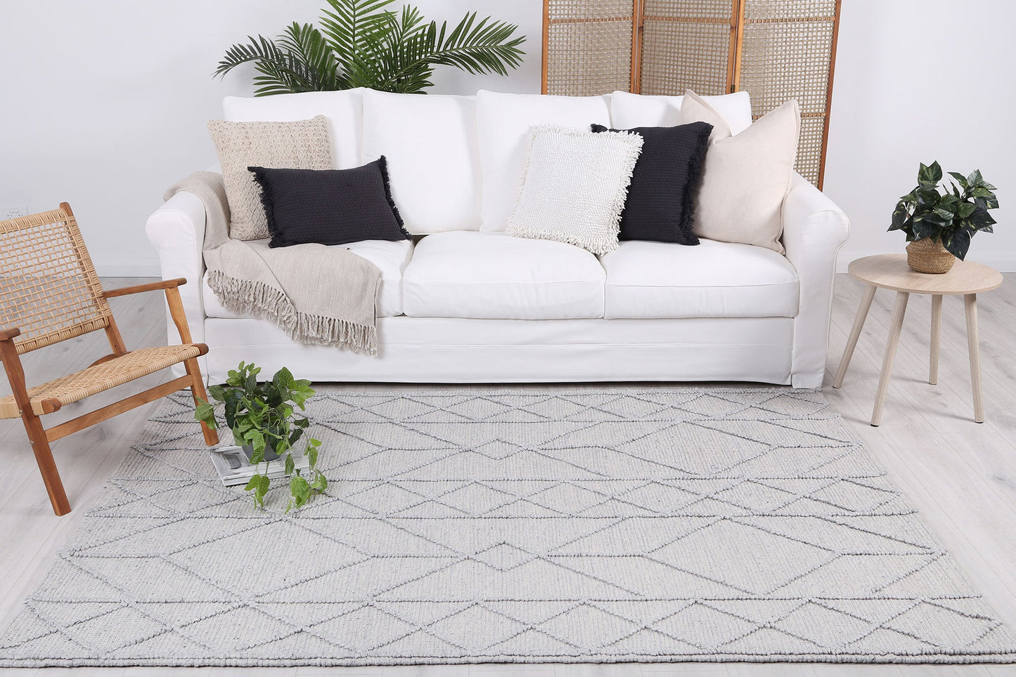 Himalaya | Interweave Tribal Wool Rug - Grey
