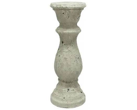 Santai | Rustic Ceramic Candle Holder Off-White - Mirra Interiors