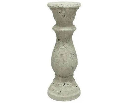 Santai | Rustic Ceramic Candle Holder Off-White - Mirra Interiors