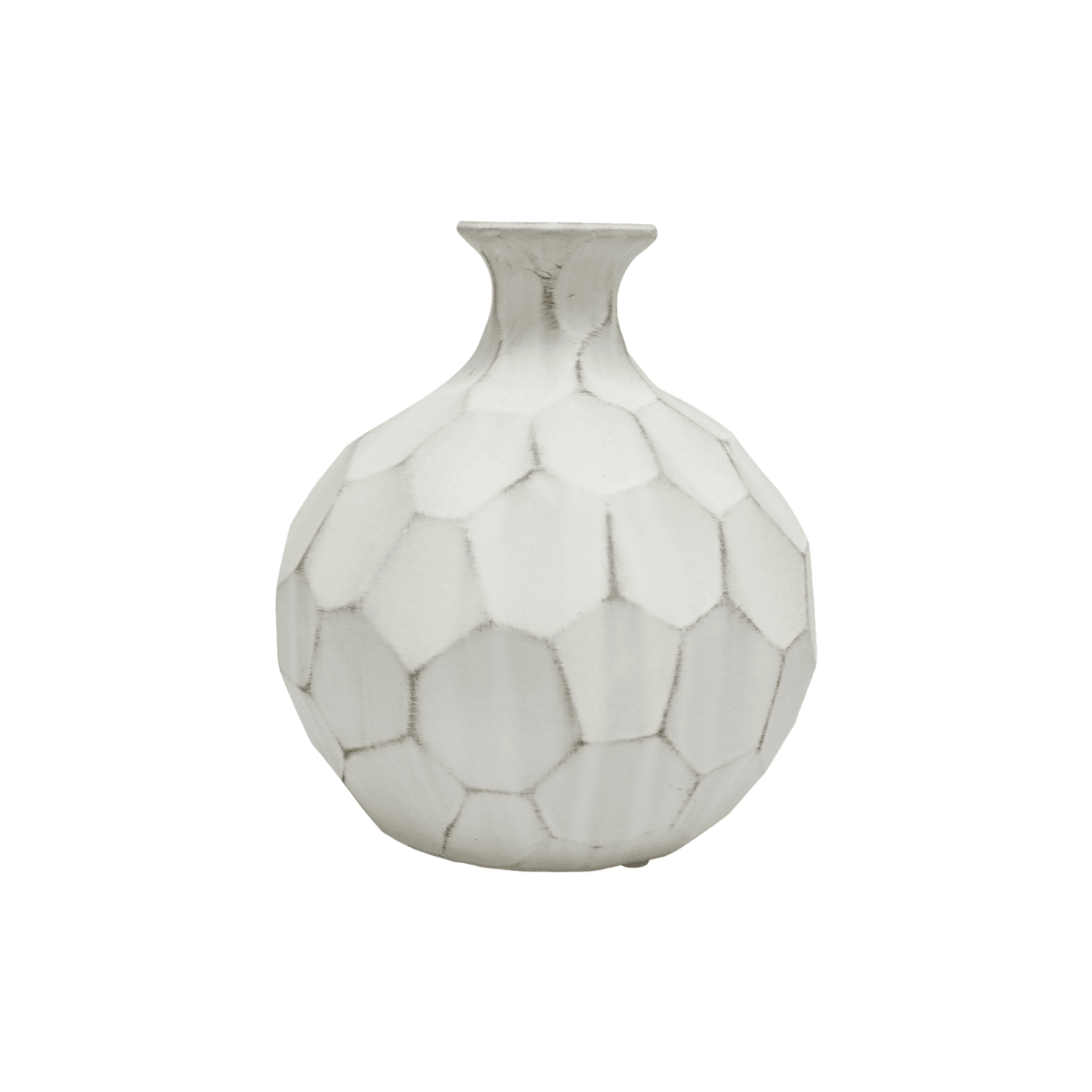 Zander | Rustic Ceramic Vase White - Mirra Interiors