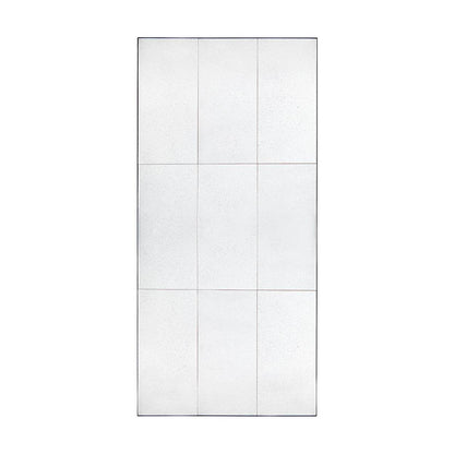 Bailey | Antiqued Finish Floor Mirror Black - Mirra Interiors