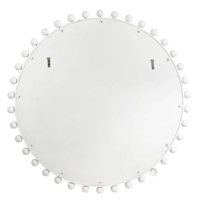 Berkley | Bold Round Wall Mirror White - Mirra Interiors