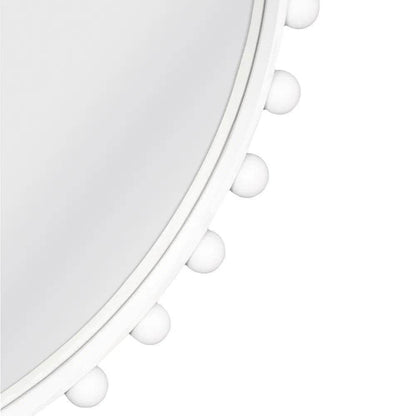Berkley | Bold Round Wall Mirror - White - Mirra Interiors