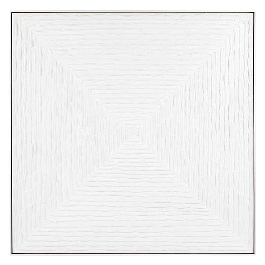Silent Reverence | Oil On Canvas Painting in White Frame (Large) - Mirra Interiors