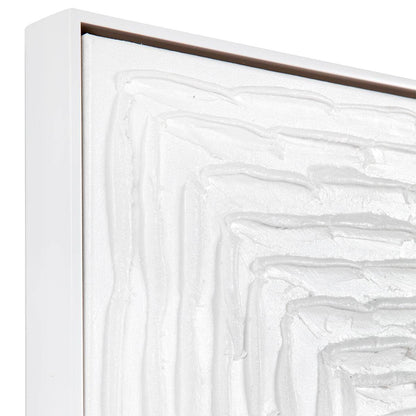 Silent Reverence | Oil On Canvas Painting in White Frame (Large) - Mirra Interiors