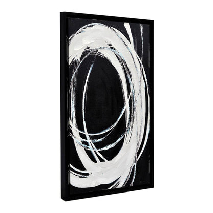 Abstract Swirls | Enhanced Canvas Print Black Frame - Mirra Interiors