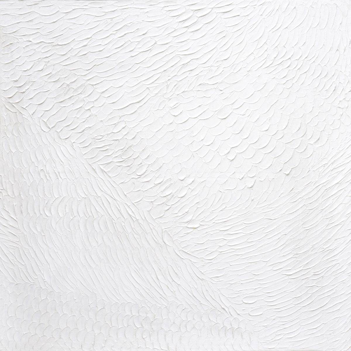 Serene Blanc | Textured Canvas with Gold Frame (Medium) - Mirra Interiors