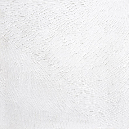 Serene Blanc | Textured Canvas with Gold Frame (Medium) - Mirra Interiors