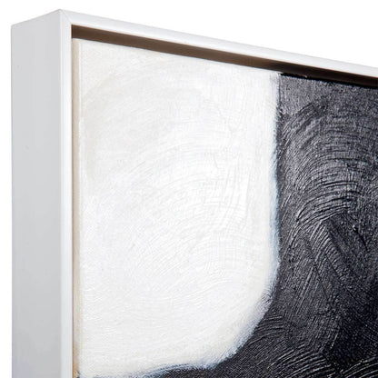 Manhattan | Oil On Canvas Painting White Frame (Large) - Mirra Interiors