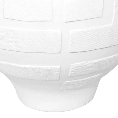 Callista | Greek Key Vase - White (Large) - Mirra Interiors