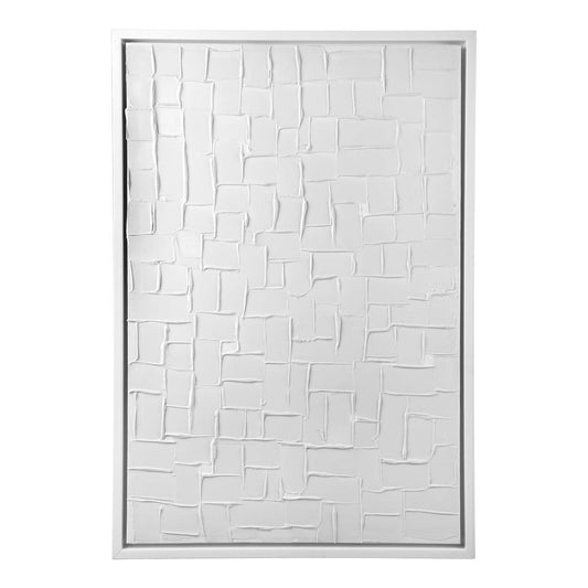 Bianco Snow | Enhanced Canvas Print White Frame - Mirra Interiors