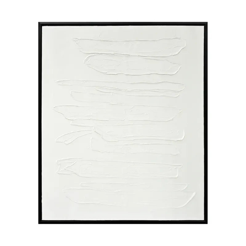 Still Verse | Textured Canvas Painting in Black Frame