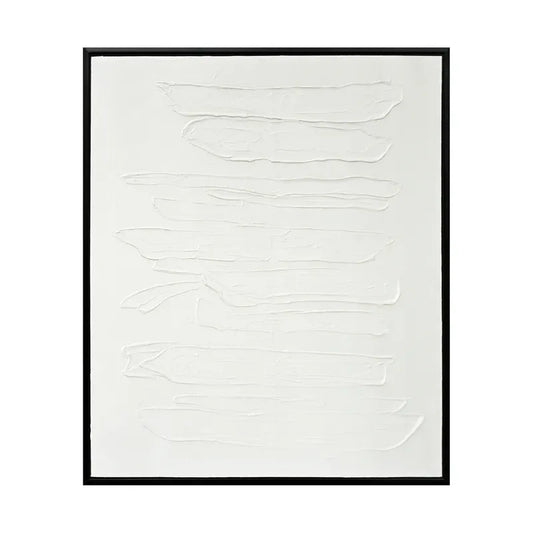 Still Verse | Textured Canvas Painting in Black Frame
