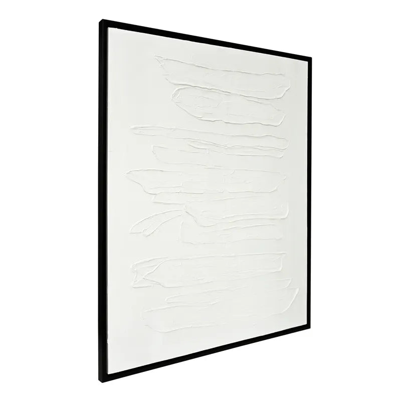 Still Verse | Textured Canvas Painting in Black Frame