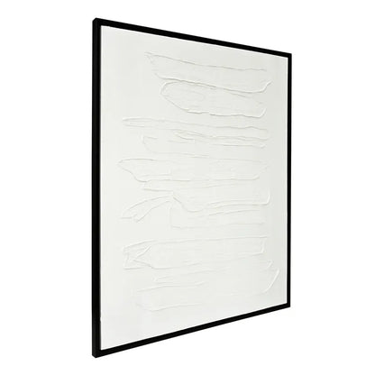 Still Verse | Textured Canvas Painting in Black Frame