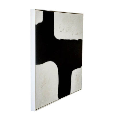 Manhattan | Oil On Canvas Painting White Frame (Medium) - Mirra Interiors