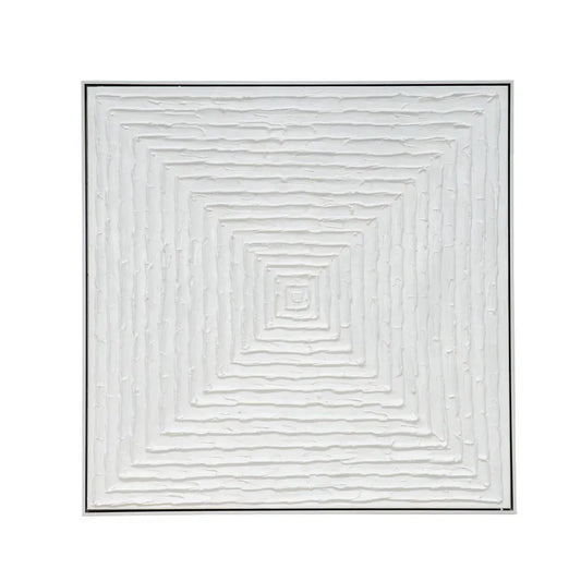 Silent Reverence | Oil-On-Canvas Painting in White Frame (Medium)