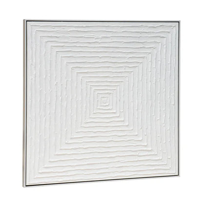 Silent Reverence | Oil-On-Canvas Painting in White Frame (Medium)