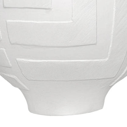 Callista | Greek Key Vase - White (Medium) - Mirra Interiors