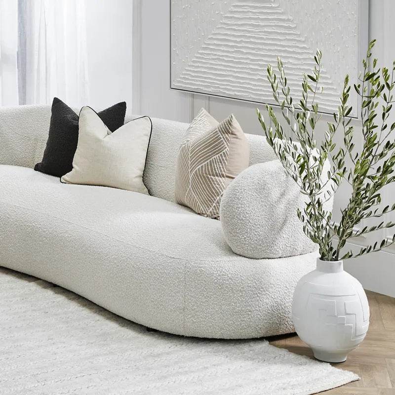 Callista | Greek Key Vase - White (Medium) - Mirra Interiors