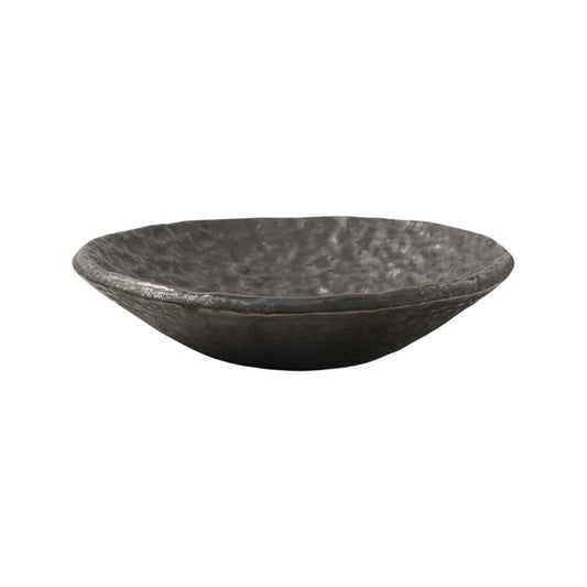 Marilla | Stone-Look Porcelain Bowl - Pewter