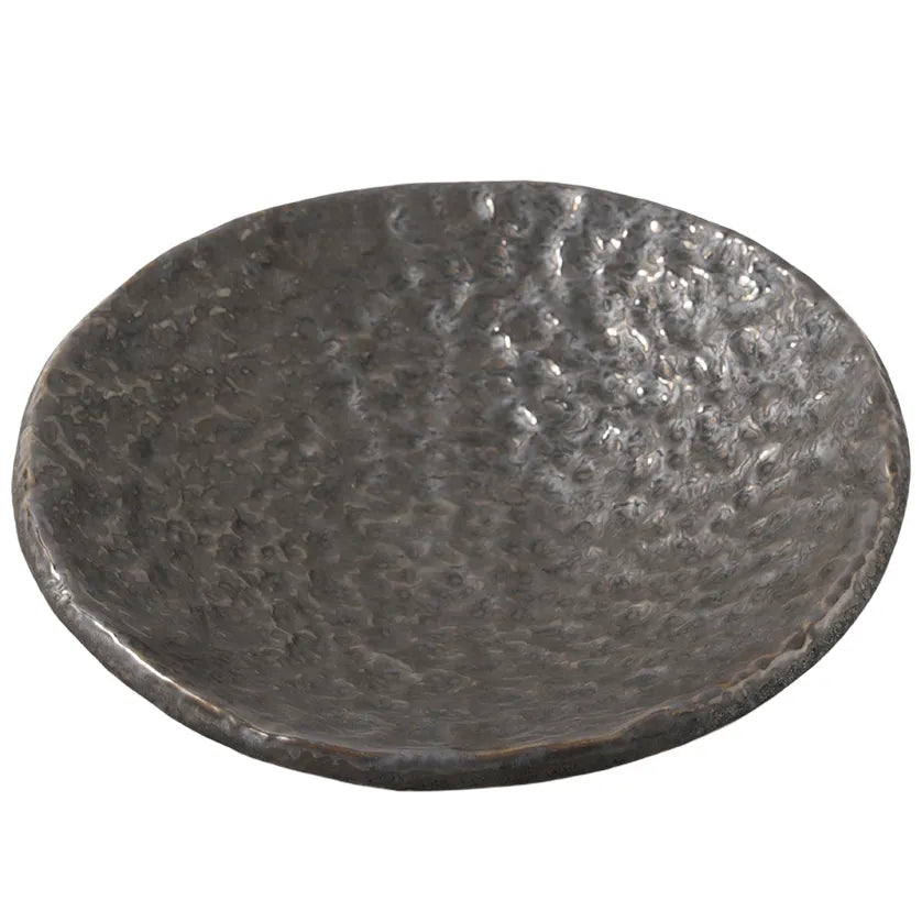 Marilla | Stone-Look Porcelain Bowl - Pewter