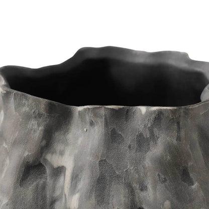 Lunette | Porcelain Vase - Charcoal - Mirra Interiors