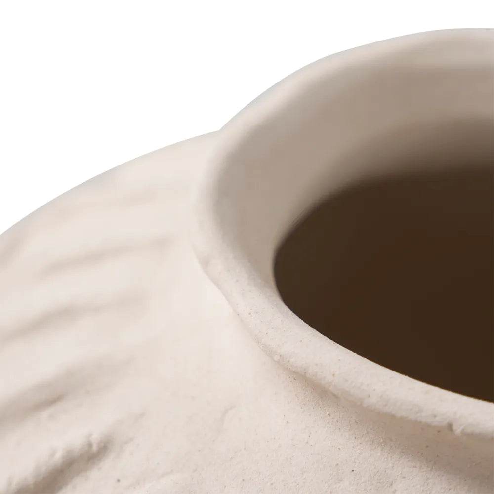 Lina | Porcelain Vase - Ivory White (Large) - Mirra Interiors