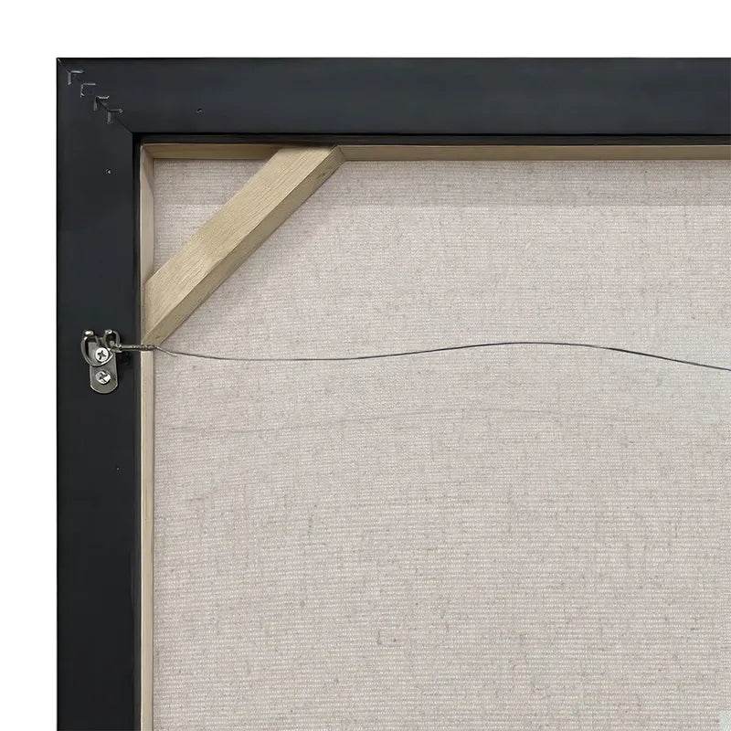 Desert Haze | Abstract Canvas Painting in Black Frame - Mirra Interiors