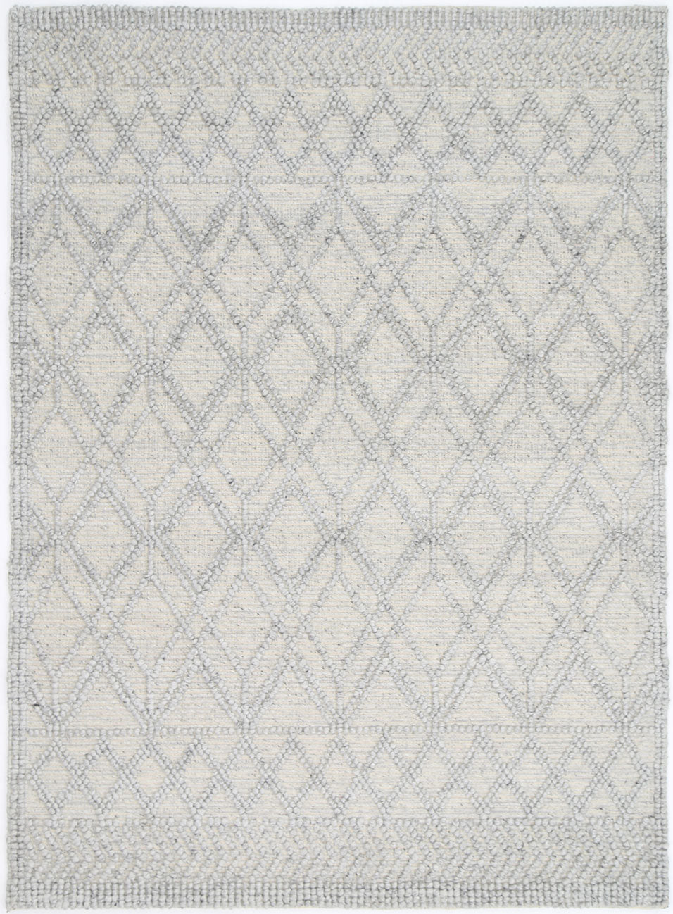 Himalaya | Cobblestone Tribal Wool Rug - Grey