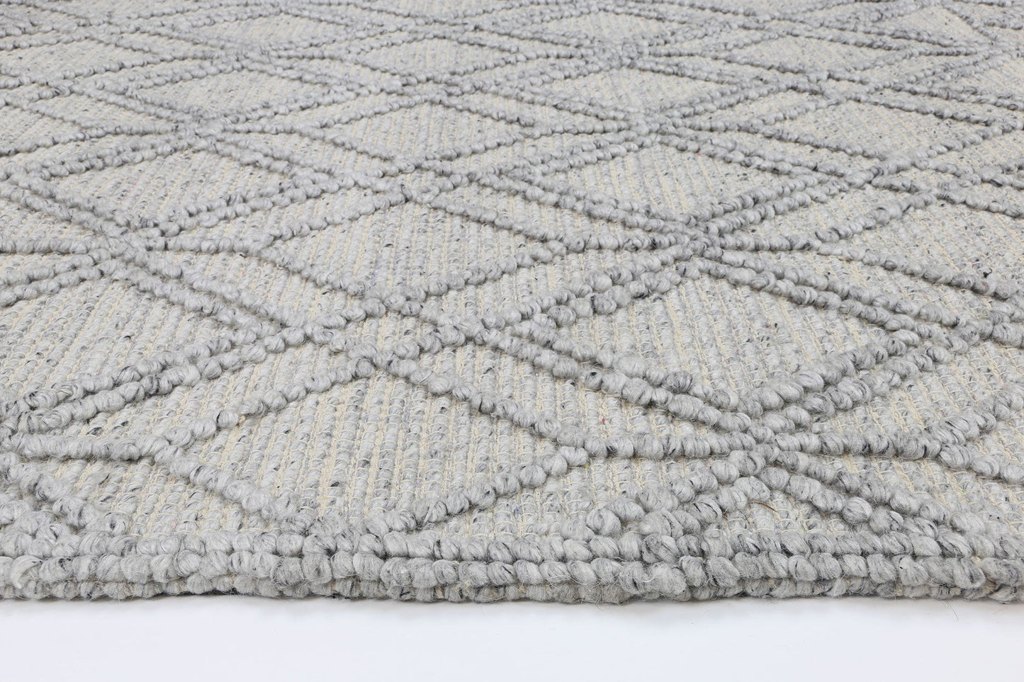 Himalaya | Cobblestone Tribal Wool Rug - Grey