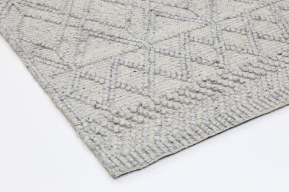 Himalaya | Cobblestone Tribal Wool Rug - Grey