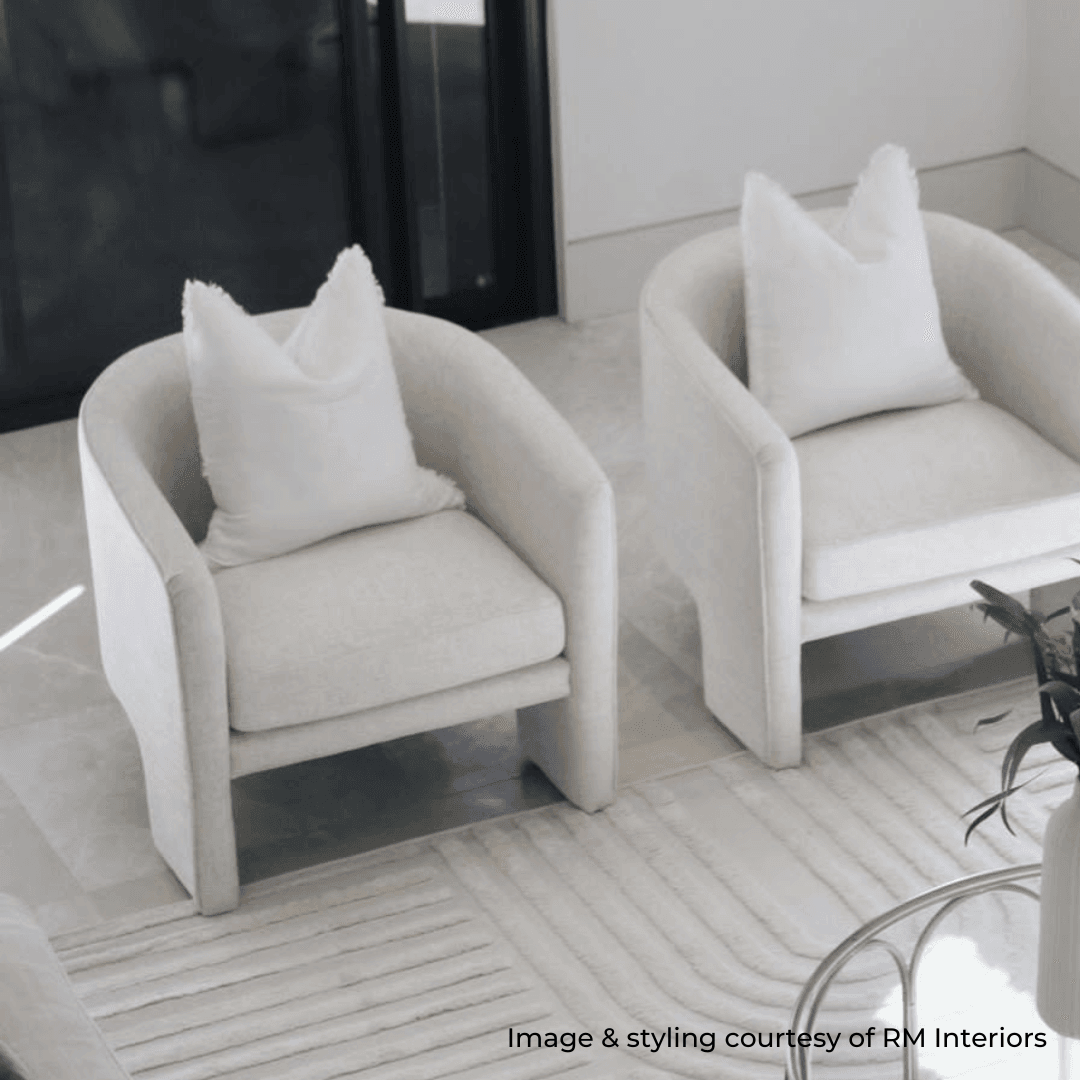 Kendall | Linen Blend Occasional Chair Natural - Mirra Interiors