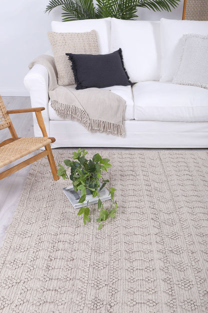 Himalaya | Fine Tribal Wool Rug - Natural