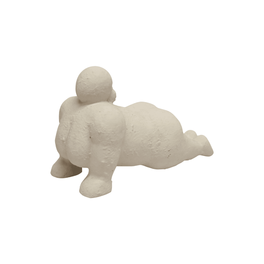 Yoga Pose Lady | Resin Sculpture Off-White - Mirra Interiors