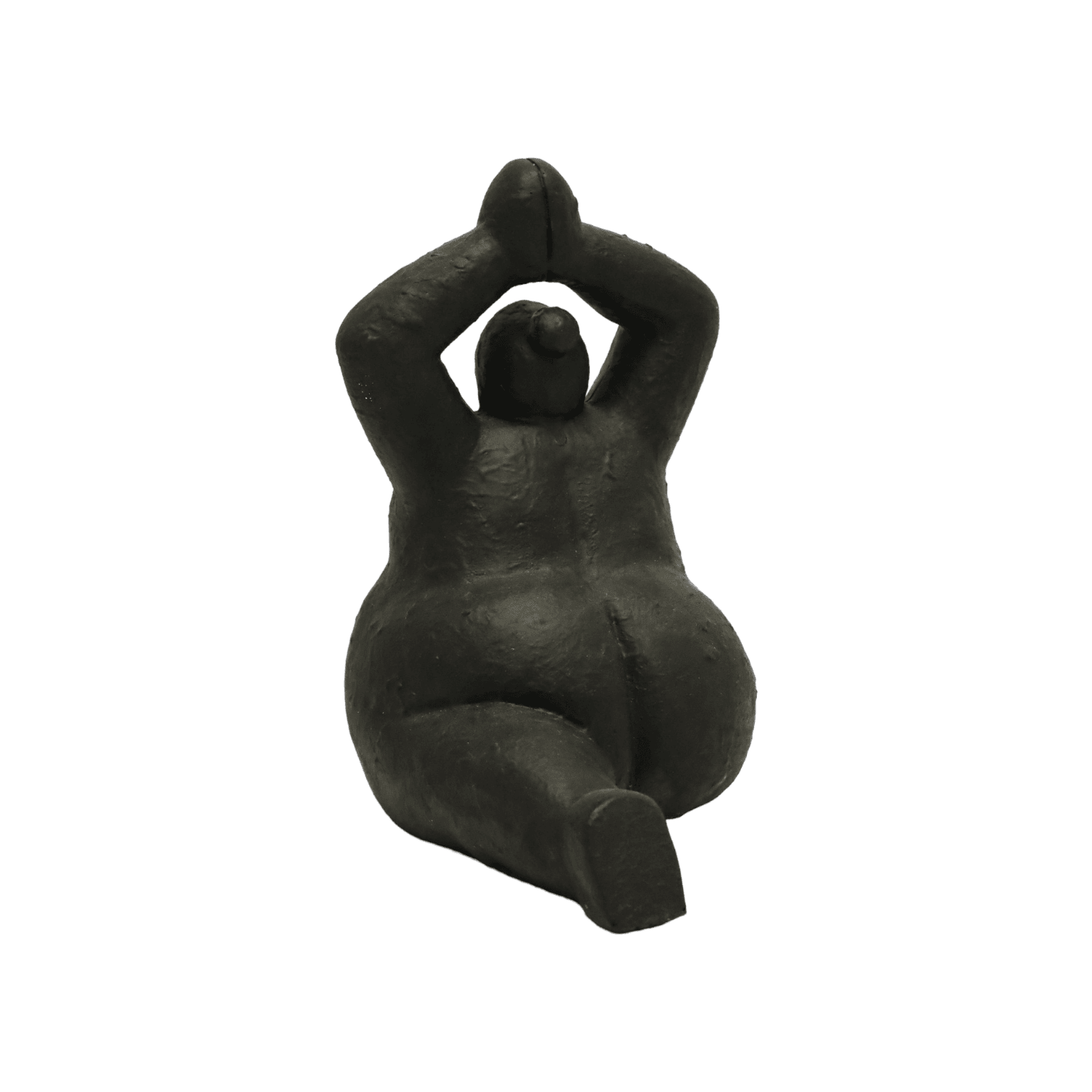 Yoga Pose Lady | Resin Sculpture Black - Mirra Interiors