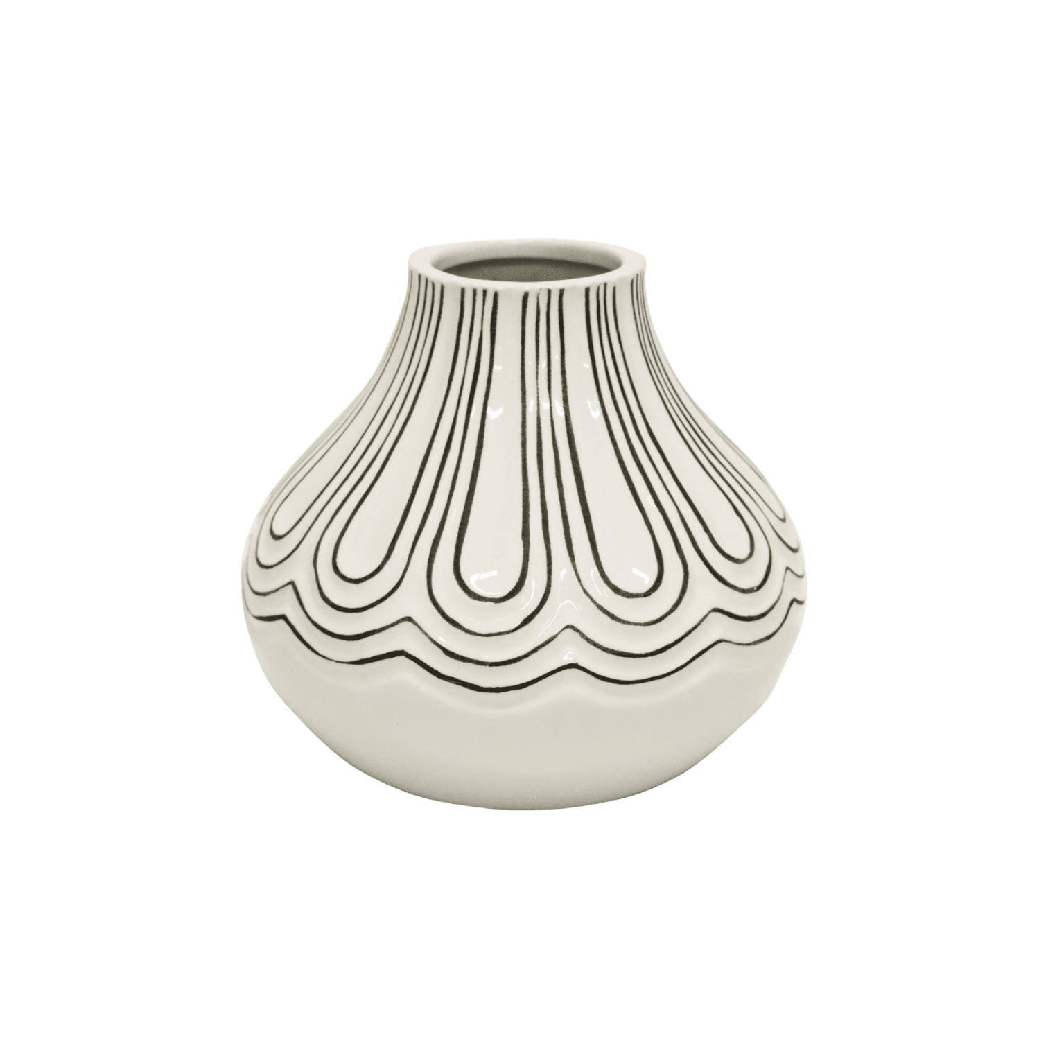 Tove | Ceramic Vase White - Mirra Interiors