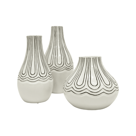 Tove | Ceramic Vase White - Mirra Interiors