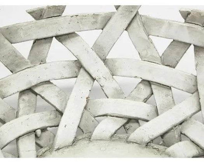 Deliliah | Woven Resin Bowl Distressed White - Mirra Interiors