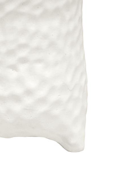 Betsy | Cement Dimple Vase White - Mirra Interiors