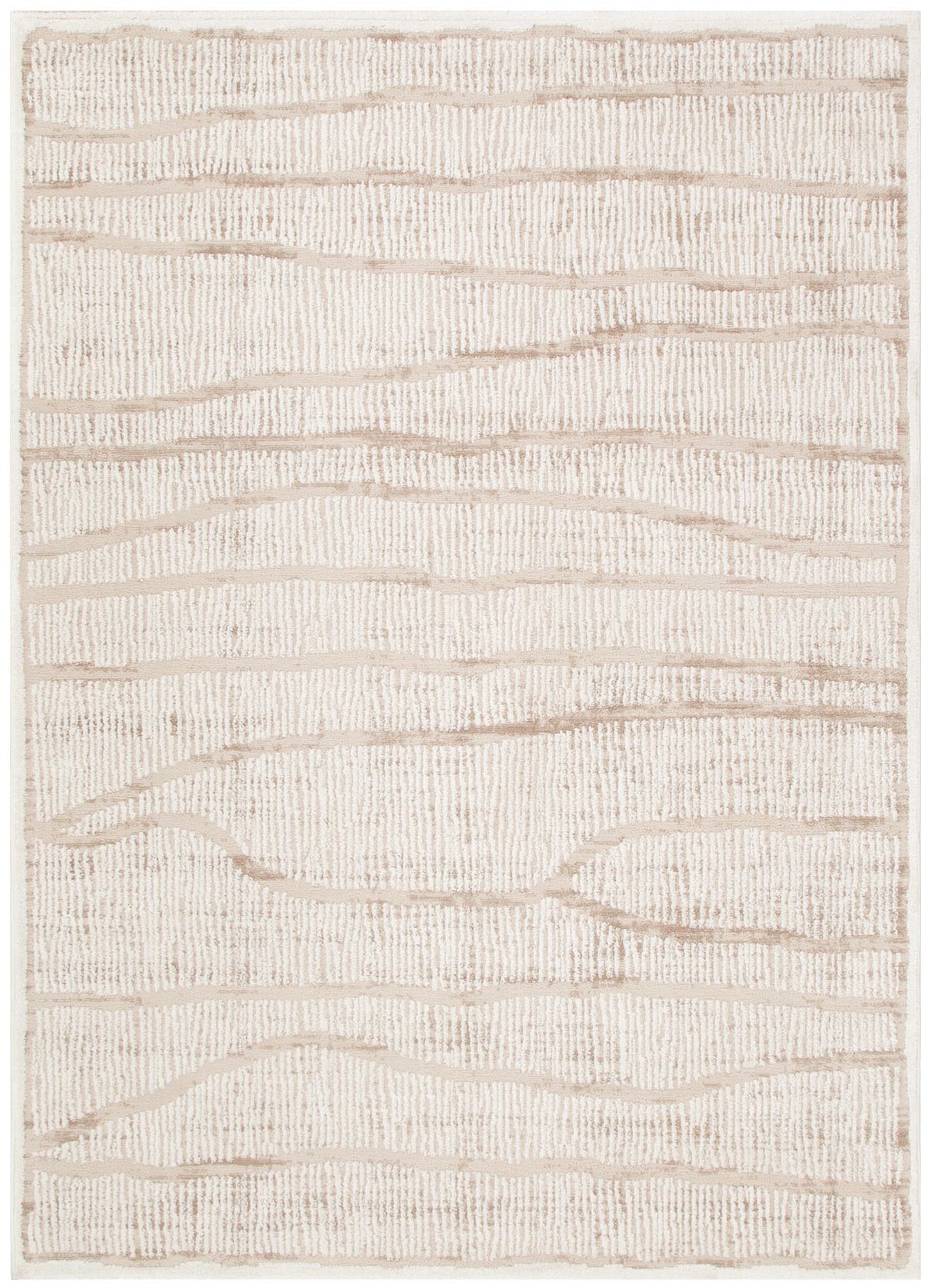 Sierra Abstract Ivory Lines Rug