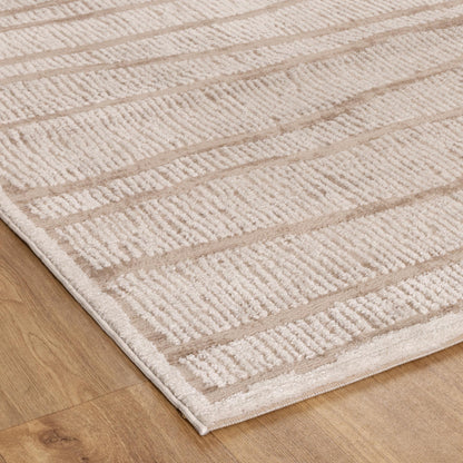 Sierra Abstract Ivory Lines Rug