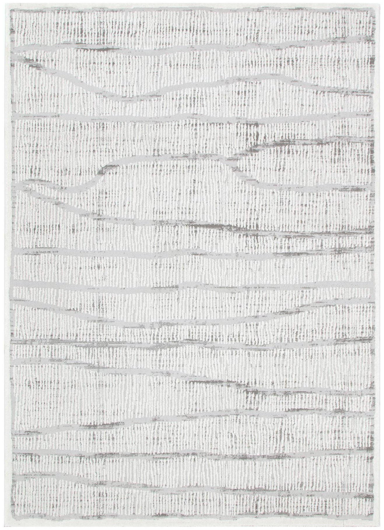 Sierra Abstract Silver Lines Rug