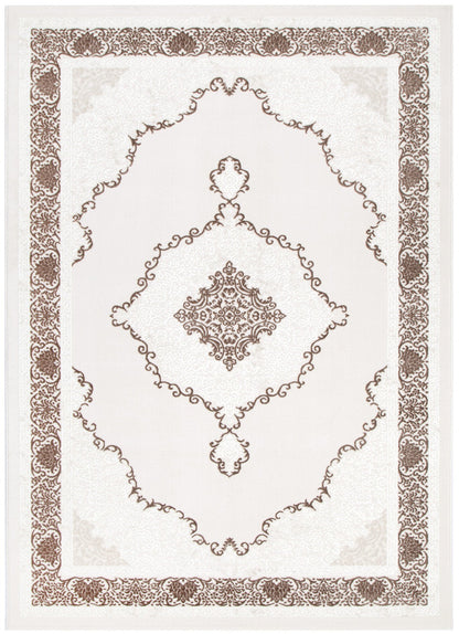 Amalfi Oriental Medallion Brown Rug - AMAL05