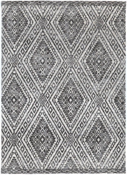 Amritsar | Majitha Cotton Blend Rug - Charcoal & Beige
