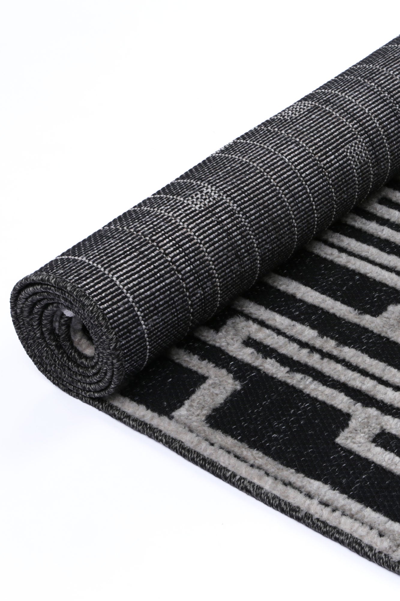 Ares | Arcadia Geomteric Black and White Rug